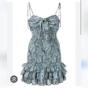 Cinq à sept Edna blue mini dress